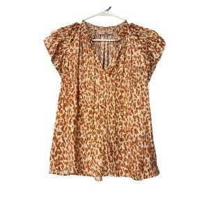 Philosophy Republic Clothing Womens Print Short Sleeve‎ Blouse Size Medium
